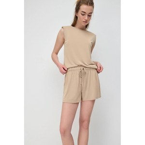 Shorts Casuales para Mujer, 100% Algodón con Spandex, Logotipo Personalizado, Cintura Alta con Cordón Ajustable, Disponible en Talla XS - Product Image 2