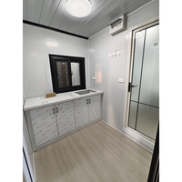 Gousses modulaires préfabriquées de 20 pieds et 40 pieds avec cuisine, bureau et toilette à l'intérieur