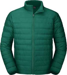 Chaqueta acolchada para hombre, abrigo de invierno ligero y acogedor, repelente al agua y resistente al viento, con relleno de nailon y chaqueta de poliéster - Product Image 1