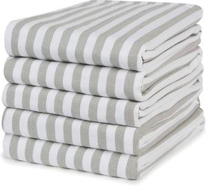 Premium Quality Cotton Kitchentowels and <b>Teatowels</b> Printed Yarndyed Dishtowels with Striped Weave Dropshipping - Product Image 3