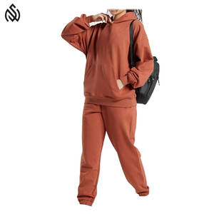 Producto más vendido con estilo personalizado Sun Faded hombres mujeres sudor traje conjunto 100% algodón de alta calidad mujeres ácido lavado chándal - Product Image 1