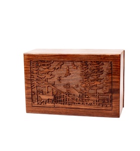 Urne Boîte de crémation en palissandre pour les cendres humaines Cher arbre Crémation personnalisée pour les cendres Fabriqué à la main Grand - Product Image 1