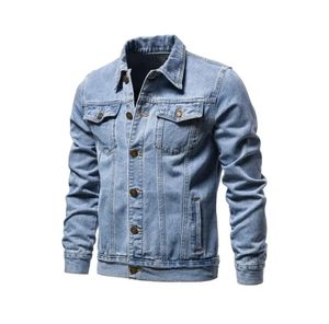 Gran oferta, chaqueta vaquera corta Vintage para mujer, con cuentas, perla, suelta, fina para Otoño Invierno, desgastada, de talla grande con decoración de botones - Product Image 2