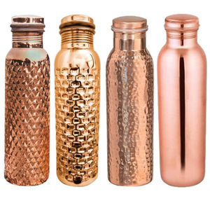 Simple Standard Designer High Standard Quality Metal Made Copper Antique Finished Drinkware Bottles From India In Lowest Price - Product Image 2