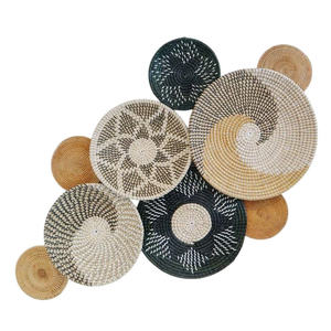 100% Handwoven! Set of 3 Seagrass Wall <b>Basket</b> for Wall Decor, Wall Hanging Decor made in Vietnam - Product Image 3