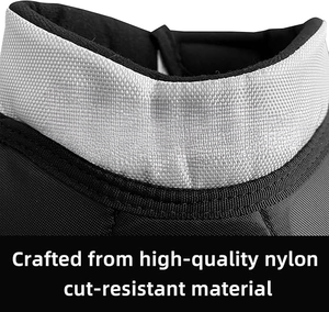 Protector de cuello de hockey sobre hielo ajustable ligero con cobertura extendida Collar de seguridad cómodo para jugadores adultos y jóvenes - Product Image 3