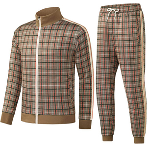 100% personalizado de algodón impreso sólido Casual polar de dos piezas de gran tamaño de los hombres chándal con capucha y pantalones de chándal - Product Image 3