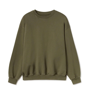 Sudadera de cuello redondo de lana Premium con forro acogedor, ideal para hombres y mujeres, ropa de invierno, capas y conceptos básicos de descanso, mezcla de algodón - Product Image 1