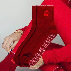 Chaussettes de sport antidérapantes en coton extensible respirant confortables pour le yoga, le pilates, la remise en forme, tendance, pour l'entraînement en salle - Product Image 5