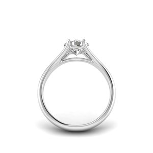 Bague solitaire AJRETAIL en or blanc sertie de diamants de laboratoire taille brillant 1 carat, couleur F, clarté VVS2, IGI - Product Image 3