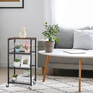 5 Industrial Steel Baker <b>Rack</b> Wheels Chrome Finish Corrosion Protection Multi-Level Standing Storage <b>Utility</b> Display Kitchen - Product Image 1