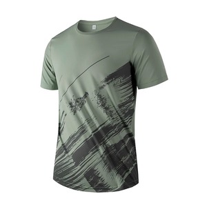 Camiseta informal de manga corta 2025 para hombre, camiseta transpirable de secado rápido que absorbe la humedad, estampado gráfico para deportes al aire libre de verano - Product Image 3