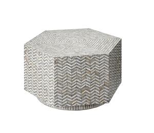 Mesa de Centro Moderna y Ecológica de Madreperla, Hecha a Mano con Incrustaciones de Conchas, Tamaño y Color Personalizables, para Hogar, Oficina, Sala de Estar - Product Image 1