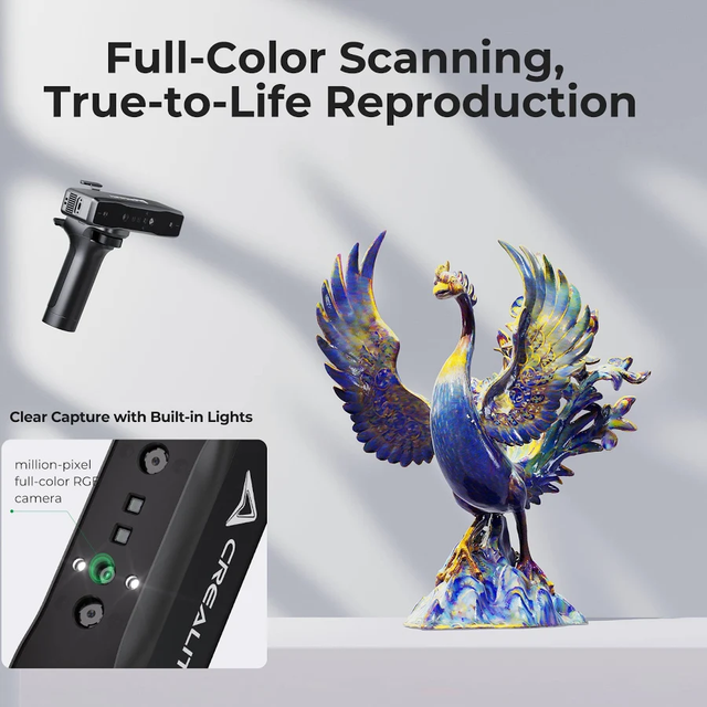 Creality Otter Lite 3D Scanner Wireless Handheld 3D Scanner 0.05mm High Accuracy Scanning