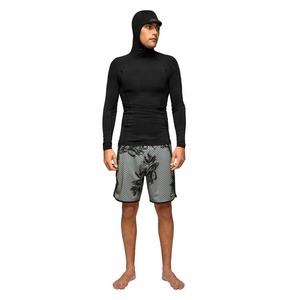 Customized Digital Heat-Transfer <b>Printed</b> Polyester/Nylon Long Sleeve <b>Surfing</b> Rash Guard for Men with Custom Logo - Product Image 1