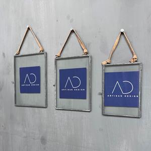 Ensemble de 3 cadres photo suspendus, cadre photo décoratif, cadre photo en métal et verre avec finition grise - Product Image 2