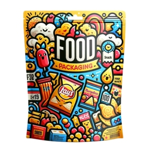 Bao bì nhựa có khóa kéo đứng lên túi SNACK kẹo Cookie túi linh hoạt bao bì niêm phong túi - Product Image 2