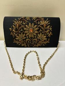 Royal Evening <b>Clutch</b> for <b>Women</b> with Heritage Inspired Detailing & Luxurious Hand Finish for Ethnic Outfits From India - Product Image 2