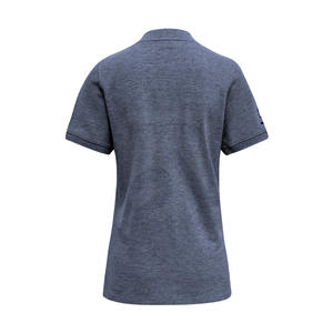 Camiseta informal ligera de manga corta para mujer, ropa de calle de punto transpirable personalizada, camiseta OEM con patrón sólido, característica antiarrugas - Product Image 2