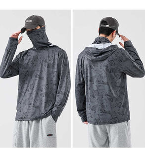 Nouveau sweat à capuche de pêche pour homme de haute qualité avec manches longues, t-shirts personnalisés par sublimation, UPF 50, séchage rapide, résistant aux UV - Product Image 2