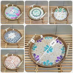 Ensemble de plateaux de service en bambou et rotin écologiques en gros pour accessoires de cuisine et de salle à manger - Product Image 2