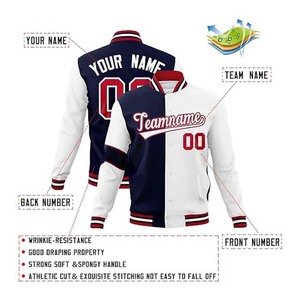 Vente en gros Veste de baseball universitaire Blouson aviateur léger pour adultes et jeunes Logo personnalisé Veste de baseball universitaire pour hommes - Product Image 3