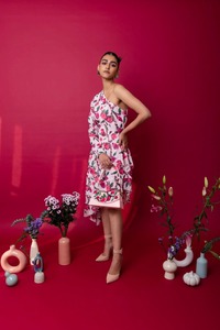 ชุดเดรสยาวผ้าฝ้ายบล็อกมืออินเดียชุดเดรสปาร์ตี้พิมพ์ลายดอกไม้ชุดใส่ในฤดูร้อนของขวัญสำหรับเธอ - Product Image 4