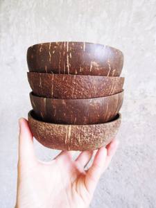 Tazón de Cáscara de Coco, Material Natural con Acabado Pulido para Decoración de Interiores y Colecciones de Utensilios de Cocina - Product Image 5