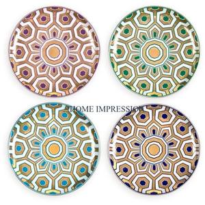 Fancy Home Decorative Table Top <b>Coasters</b> Premium Quality Round <b>White</b> Marble Classic Placements Pads for Kitchen Ware Accessories - Product Image 4