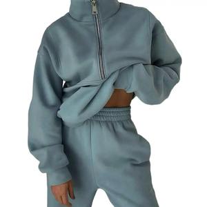 Conjunto Deportivo de Invierno para Hombre, Dos Piezas, 100% Algodón, Sudadera con Capucha y Pantalones Cálidos, Ropa Deportiva para Correr - Product Image 4