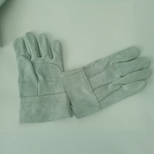 Gants de camping d'extérieur haut de gamme en cuir de vachette pleine fleur, résistants à la chaleur, pour conducteur et soudeur, anti-usure et anti-brûlure, vente en gros OEM - Product Image 4