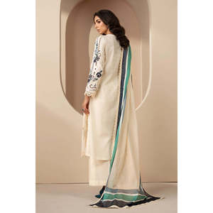 Maria.B. Sari en coton brodé de luxe, Salwar Kameez, Choli, Lehenga Choli - Robe pakistanaise Eid Edit'26-D-2609-B-TC-1628 - Product Image 6