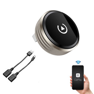 Adattatore Wireless CarPlay con Dongle a Forma di Disco USB-A, Supporta Apple CarPlay e Android Auto, Include USB-A e USB-C, Grigio - Product Image 2