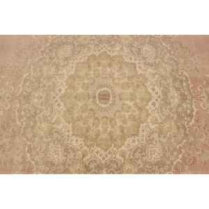 Tapis turc 8,4 x 11,5 pieds, tapis vintage, tapis abstrait beige en laine - Product Image 5