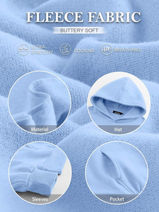 Trendy Queen Womens Oversized Hooded Pullover Sudaderas de lana de manga larga con bolsillo para ropa de otoño e invierno - Product Image 6