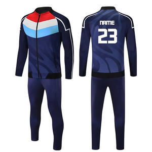 Chándal deportivo personalizado de poliéster 100%, estilo de invierno con cremallera, chándal para correr con sublimación completa, logotipo de impresión - Product Image 3