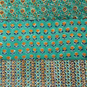 Tela de Algodón Cambray con Estampado Tradicional Jaipuri, 60x60 cm - Product Image 1