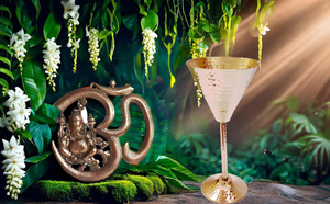 Gobelet à vin écologique 6oz en cuivre pur 100% de qualité supérieure fait à la main Mules de Moscou uniques Conception de calice Base en laiton Grand cadeau - Product Image 2