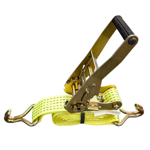 Sangle d'arrimage de cargaison en polyester 100% robuste avec sangle à cliquet - Product Image 2