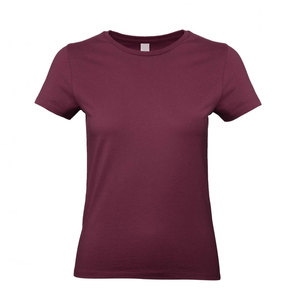 Camiseta de cuello redondo de manga corta de algodón 100% para mujer - Product Image 3
