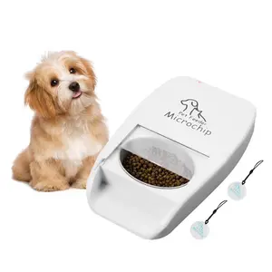 Mangkuk Makan Hewan Peliharaan Microchip, RFID Cerdas untuk Kucing Anjing dan Rumah Multi Hewan Peliharaan Waktu Otomatis Cerdas