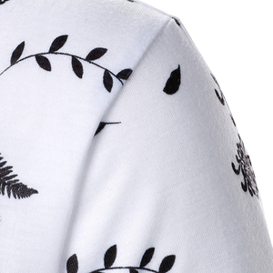 Vente en gros de chemise imprimée haut de gamme pour hommes en éponge anti-rides imprimé léopard en polyester/coton respirant Sports d'été affaires - Product Image 6