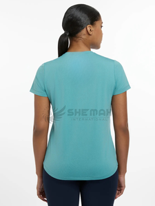 Camisa de mujer para montar a caballo, Top ecuestre transpirable de verano, tela elástica ligera que absorbe la humedad, ropa atlética elegante - Product Image 2