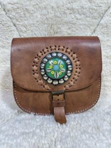 Sacs en cuir marocains pour femmes, trousses de toilette, sacs de mode - Product Image 4