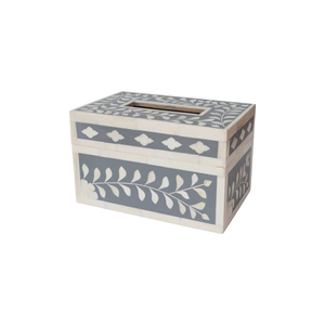 Boîte à mouchoirs en bois faite à la main avec finition en incrustation d'os, rangement décoratif pour papier, prix de gros - Product Image 2
