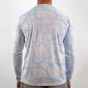 เสื้อตกปลาป้องกันแสงแดด UPF 50 + พิมพ์ซับลิเมชันโพลีเอสเตอร์สแปนเด็กซ์ - Product Image 6