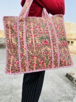 Couette traditionnelle indienne Kantha, imprimée à la main sur coton, motif floral, personnalisable, avec fermeture éclair, pour femme, style vintage, printemps/été/hiver