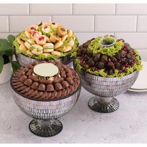 Meilleure vente Collations au chocolat Dates Plateau de service Design moderne Nacre Ramadan Plateaux de service au chocolat et aux biscuits - Product Image 4