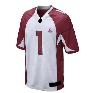 Maillot de football américain respirant à séchage rapide bas prix de gros maillot de football américain de haute qualité - Product Image 1