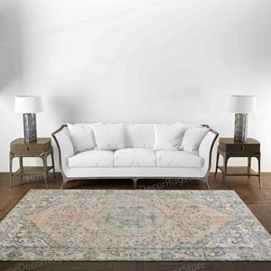 Floral Printed <b>Rug</b>: Soft Tones, Bohemian, Outdoor, Anatolian,With Pile Soft <b>Rug</b> - Product Image 5